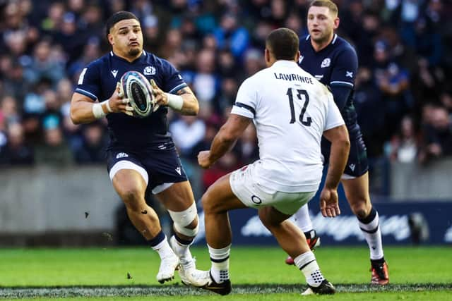 Sione Tuipulotu injured his knee playing for Scotland against England in the Six Nations.