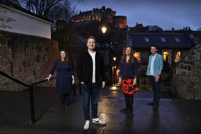 From left: Elaine Taylor, Jack Francis, Zoë Strong, and Jack Fisher of Pogo Studio. Picture: Stewart Attwood.