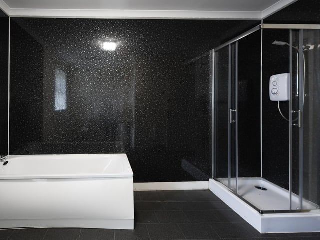 Another interior view of part of the staff accommodation at Belstane Racing Stables.