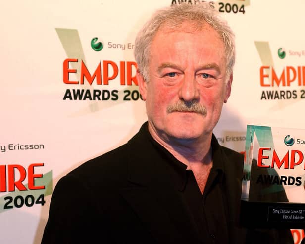 Bernard Hill with his Scene of the Year award for Lord of the Rings: The Ride of the Rohirrim at the Sony Ericsson Empire Film Awards in 2004. (Picture: Steve Finn/Getty Images)
