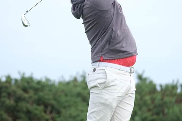 Russell Chrystie in action during his win in the Tartan Pro Tour's St Andrews Classic on the New Course. Picture: Tartan Pro Tour