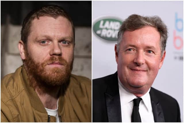 Piers Morgan and Darren McGarvey have clashed on social media.