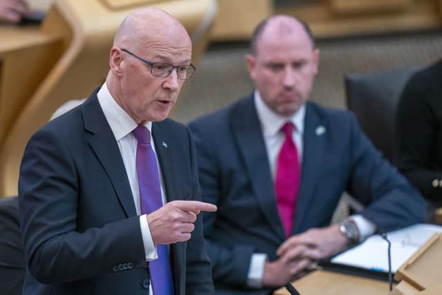 First Minister John Swinney. Picture: Jane Barlow/PA Wire