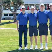 Scotland are being represented in the European Nations Championship by, from left, James Morgan, Connor Graham, Gregor Graham and Gregor Tait.