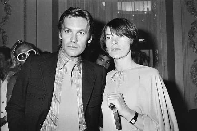 Berger at the 1976 Cannes event with British actress Glenda Jackson, who died last week (Picture: AFP/Getty)