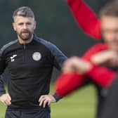 St Mirren manager Stephen Robinson prepares his side for the visit of Celtic.  (Photo by Ross MacDonald / SNS Group)