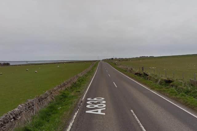 A836: A motorcyclist died in a crash near Edderton, Tain yesterday.
