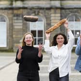 Company Bakery owners Hollie Love Reid and Ben Reade with Eskmills head of growth, Nicole Pyper, pictured centre. Picture: Ian Georgeson