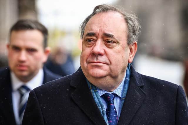 Alex Salmond attends Edinburgh's High Court on March 11 (Getty Images)