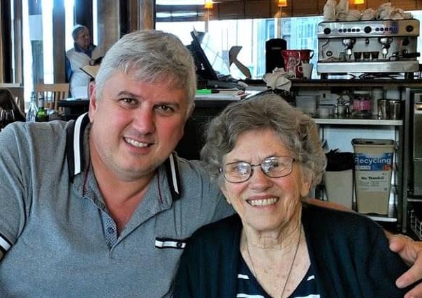 Peter Hayward and his mother Odeen.