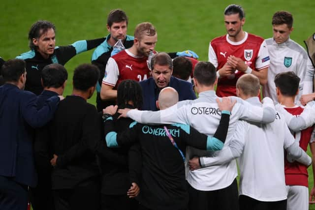 The squad have had a clear the air chat after their shock 5-2 loss in Israel. (Photo by Laurence Griffiths/Getty Images)