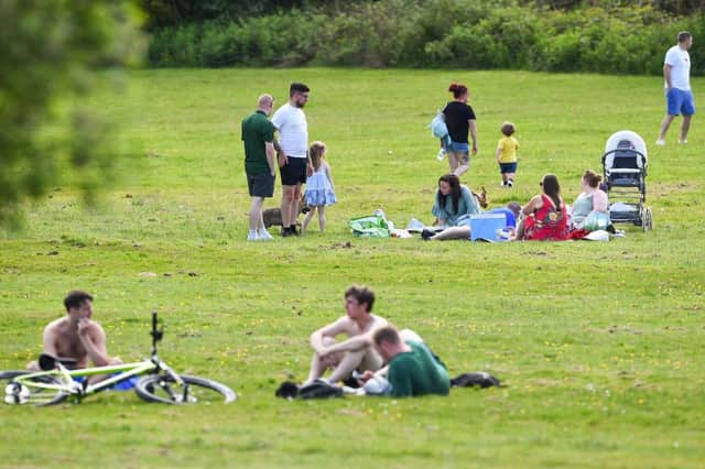 Four people from two households will be able to meet up outdoors in private or public spaces, with up to 15 for organised sports (Picture:Jeff J Mitchell/Getty Images)