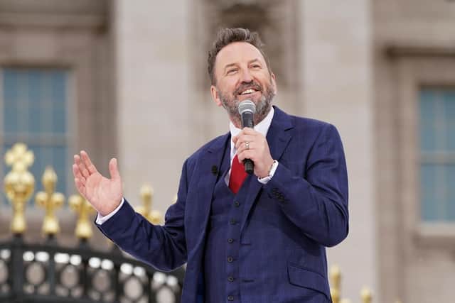 Lee Mack during the Platinum Party at the Palace