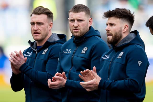 Senior pros Stuart Hogg, Finn Russell and Ali Price are among those to have been disciplined. (Photo by Ross MacDonald / SNS Group)