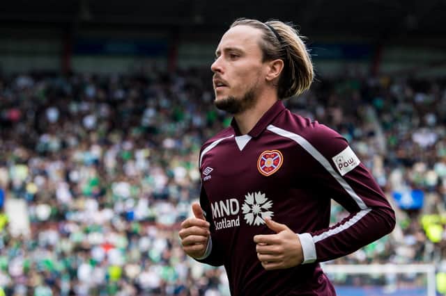 Hearts forward Barrie McKay.