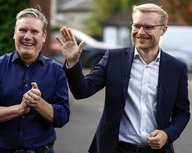 Prime Minister Keir Starmer with Scottish Labour energy and climate minister Michael Shanks (Picture: Jeff J Mitchell/Getty Images)
