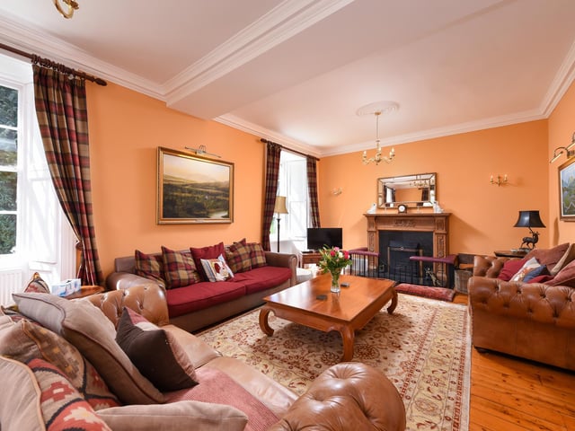 “We have always done short-term lets because of the fishing that is available in the area,” Martin explains. “If someone wanted to buy one of the two beats we have, we would be very open to including that in the package.”
But the attractive stone-built Old Manse would also make a great family home, with astragal windows and period features throughout.