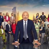 Lord Alan Sugar with the the contestants on this series of The Apprentice.
