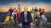 Lord Alan Sugar with the the contestants on this series of The Apprentice.