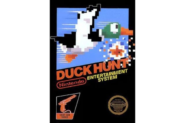 One of the earliest games available for Nintendo's NES system, Duck Hunt challenges players to use a light gun to take shots at flock of unfortunate birds. A mint copy now fetches £36,468.