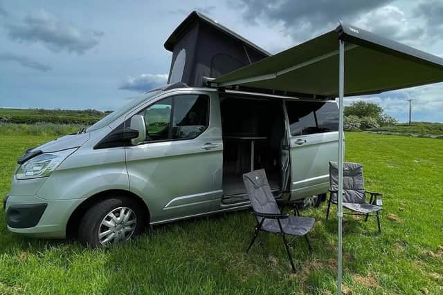 The website Wild With Consent gives self-contained campervans and motorhomes the opportunity to get off grid with full permission. This Ford campervan came from Camptoo, a sharing platform which puts campervan owners in touch with renters. Pic: Contributed.
