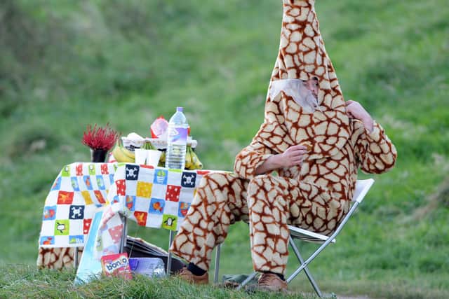 Armstrong Baille - aka Armstrong the Good Giraffe - who carried out good deeds across the country while unemployed, is included in the new edition of A Scottish Dictionary of Phrase and Fable.  Picture Ian Rutherford