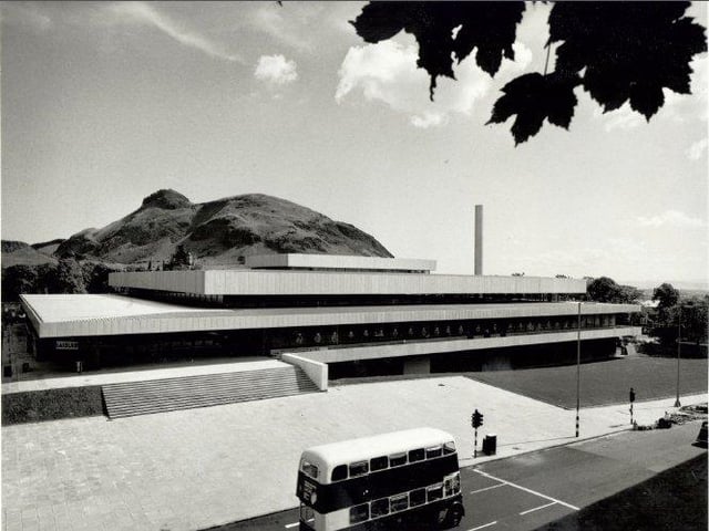 A view of the Edinburgh Royal Commonwealth Pool in 1970. The facility was built for the Games.