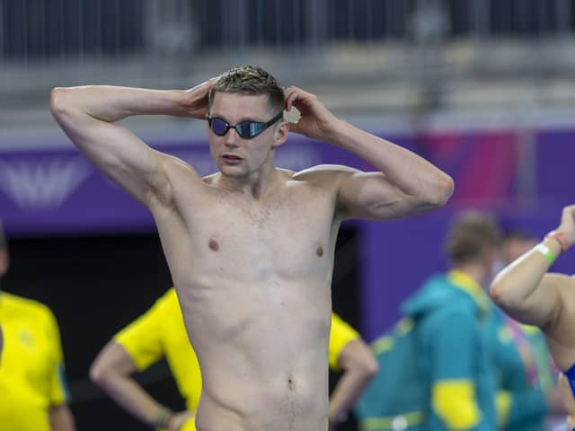 Duncan Scott in training at the Sandwell Aquatics Centre ahead of the Commonwealth Games in Birmingham.