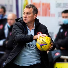 Dundee Utd manager Micky Mellon during a Betfred Cup match between Dundee United and Peterhead at Tannadice Park on October 10, 2020. (Photo by Mark Scates / SNS Group)