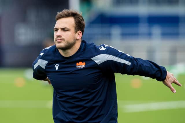 Wes Goosen has overcome ankle and calf injuries and will make his Edinburgh Rugby debut in Parma.  (Photo by Ross Parker / SNS Group)