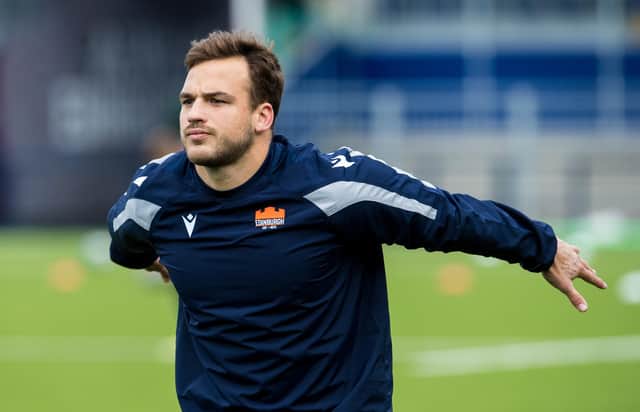 Wes Goosen has overcome ankle and calf injuries and will make his Edinburgh Rugby debut in Parma. (Photo by Ross Parker / SNS Group)
