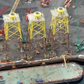 An aerial view of one of BiFab's yards in Fife.