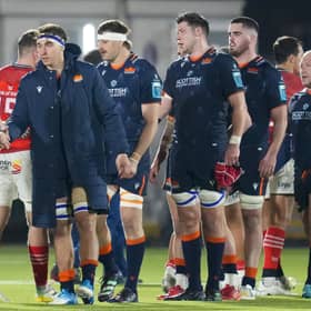 Edinburgh players were left dejected by their defeat to Munster last weekend.  (Photo by Simon Wootton / SNS Group)