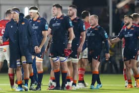 Edinburgh players were left dejected by their defeat to Munster last weekend.  (Photo by Simon Wootton / SNS Group)