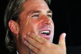 Spin bowler Shane Warne, the greatest wicket-taker in cricketing history, died on Friday. (PAUL CROCK/AFP via Getty Images)
