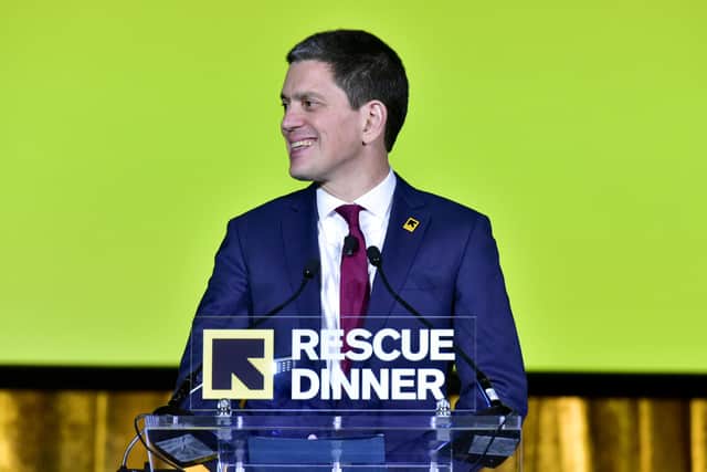 Former British Labour Party politician David Miliband is now CEO of the International Rescue Committee