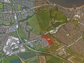 The project, on land east of Glennie Road, Newcraighall, highlighted, would see the construction of some 220 mixed-residential units.