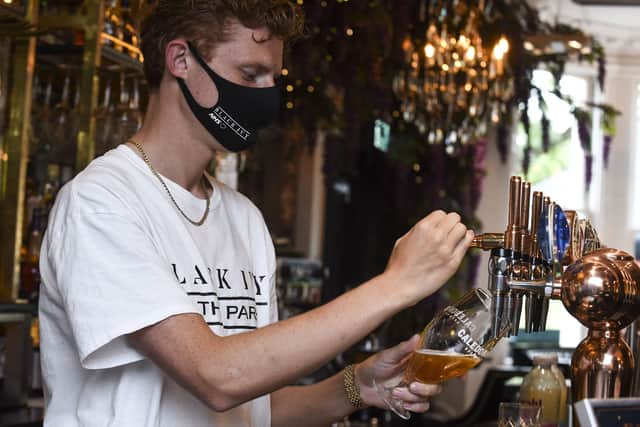 The hospitality sector is looking at further restrictions.





Bar staff Raymond Law



Black Ivy re-opens their bar area and their restaurant today



COVID 19; CORONA VIRUS - Scotland enters into Phase 3 of coming out of lockdown which means indoor eating in restaurants and pubs/bar are allowed to re-open