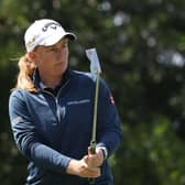 Gemma Dryburgh putts on the 11th green during the first round of the Palos Verdes Championship Presented by Bank of America at Palos Verdes Golf Club in California. Picture: Harry How/Getty Images.