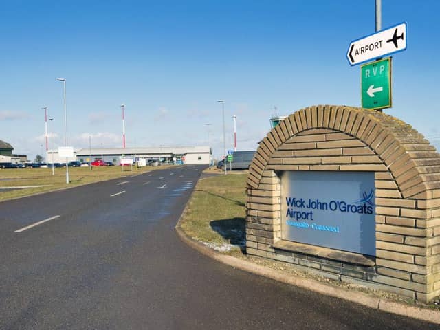 The airport at Wick John O’Groats. Picture: Highlands and Islands Airports