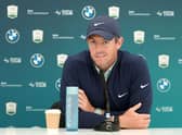 Rory McIlroy during a press conference ahead of the BMW PGA Championship at Wentworth. Picture: Warren Little/Getty Images.