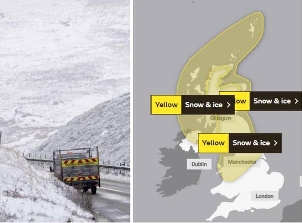 Weather warnings have been issued for Monday