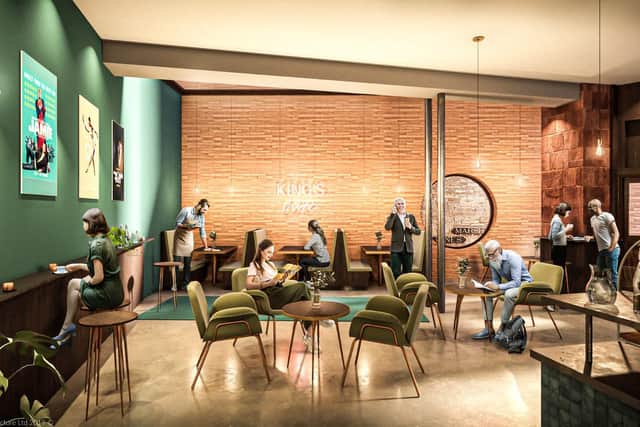 A new cafe-bar will be created at the King's Theatre under its refurbishment plans.
Image: Bennetts Associates