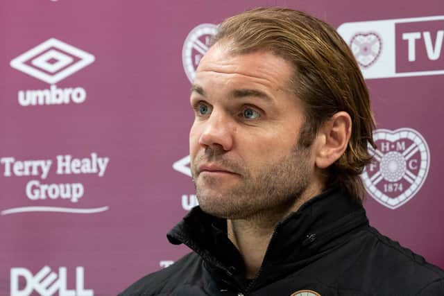 Hearts manager Robbie Neilson.
