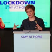 Nicola Sturgeon said it was not "fair" for her government to be unable to publish the statistics while the UK Government brief them to the press.