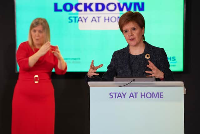 Nicola Sturgeon said it was not "fair" for her government to be unable to publish the statistics while the UK Government brief them to the press.