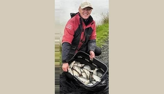 Darrin Ferguson, chairman of Edinburgh and Lothians Coarse Angling Club, came second in Section B with an 18lbs 13oz bucket of carp