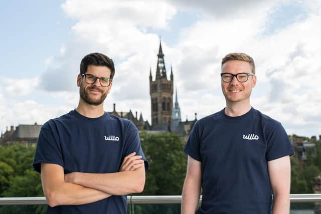 From left: Willo co-founders Andrew Wood and Euan Cameron. Picture: Elaine Livingstone.