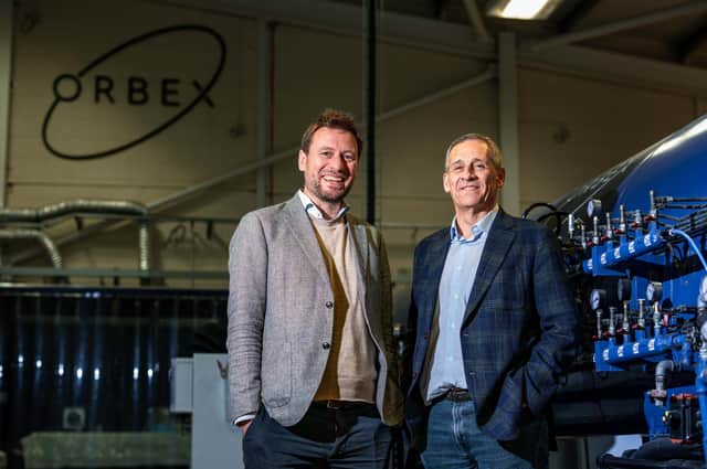 Phillip Chambers, CEO, Orbex and Miguel Belló Mora, executive chair, Orbex. Picture by Abermedia