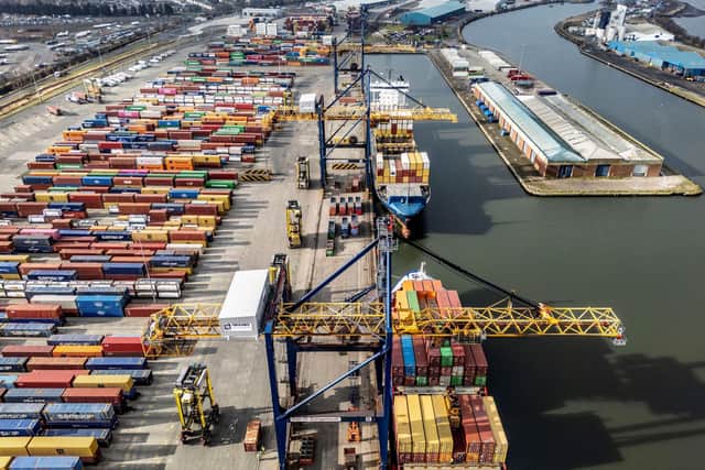 Since 1966, the Grangemouth container terminal has handled in excess of 4.2 million containers. Picture: Peter Devlin